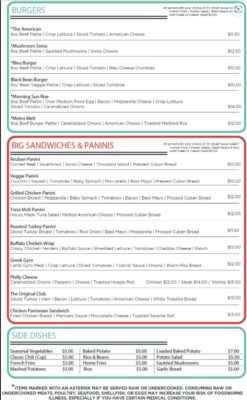 Menu For Metro Caf Diner Stone Mountain Ga Metro