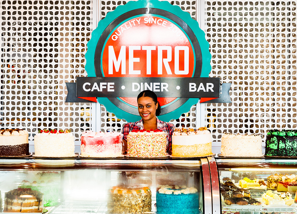 Metro cakes and staff